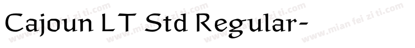 Cajoun LT Std Regular字体转换